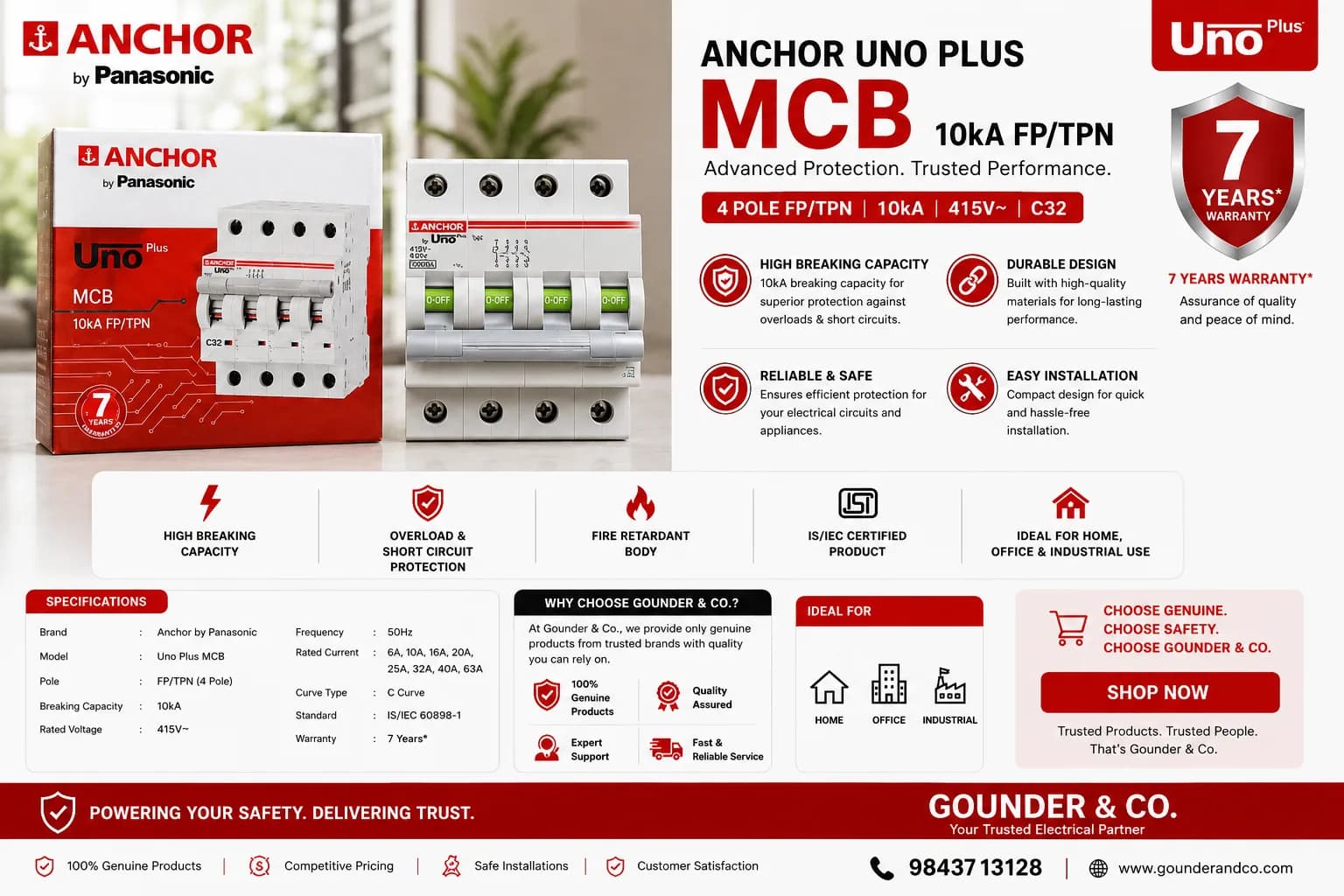 MCB (4 Pole)